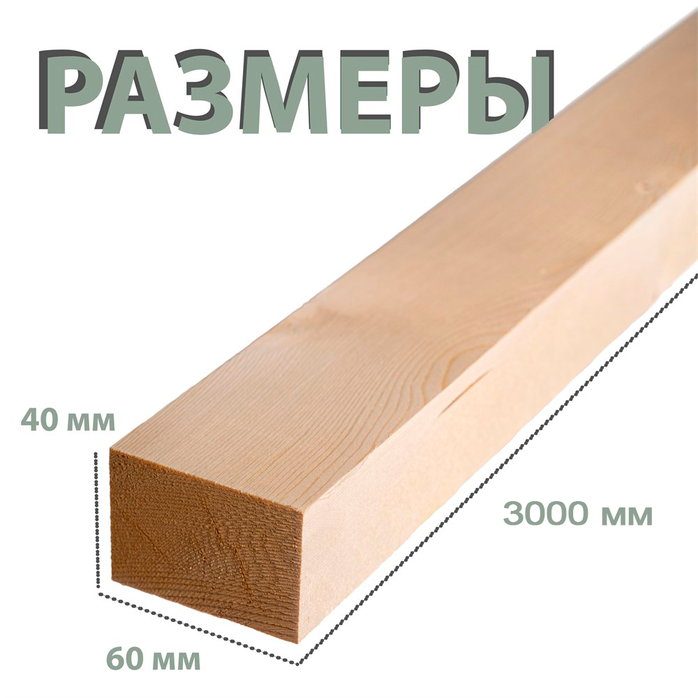 Брусок / Рейка 40*60